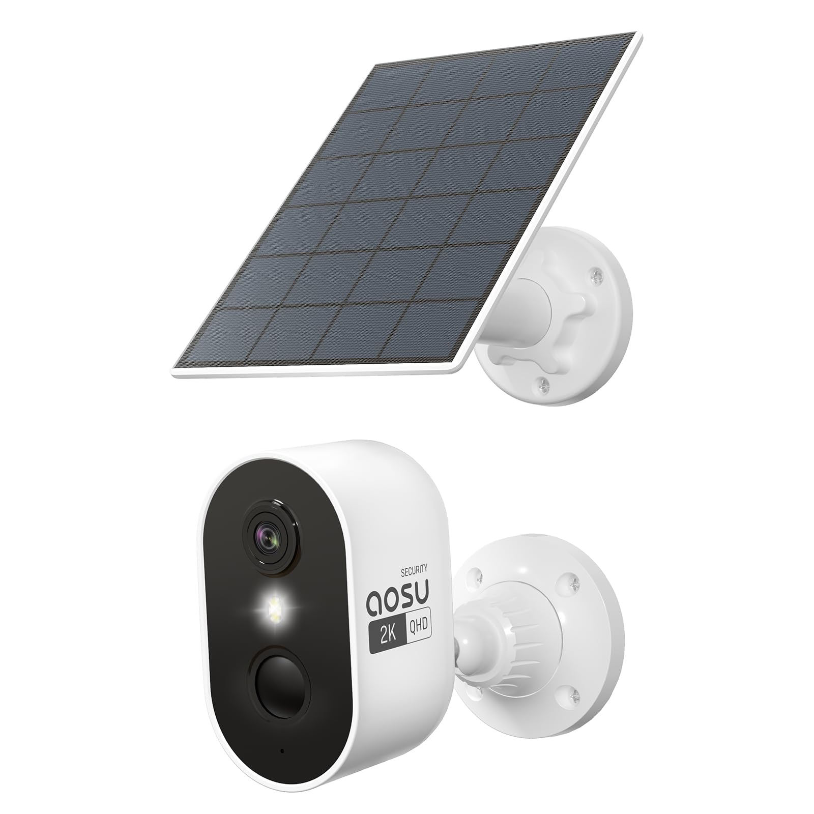 Aosu 2K HD Wireless Solar Security Camera System, 6-Cam Kit