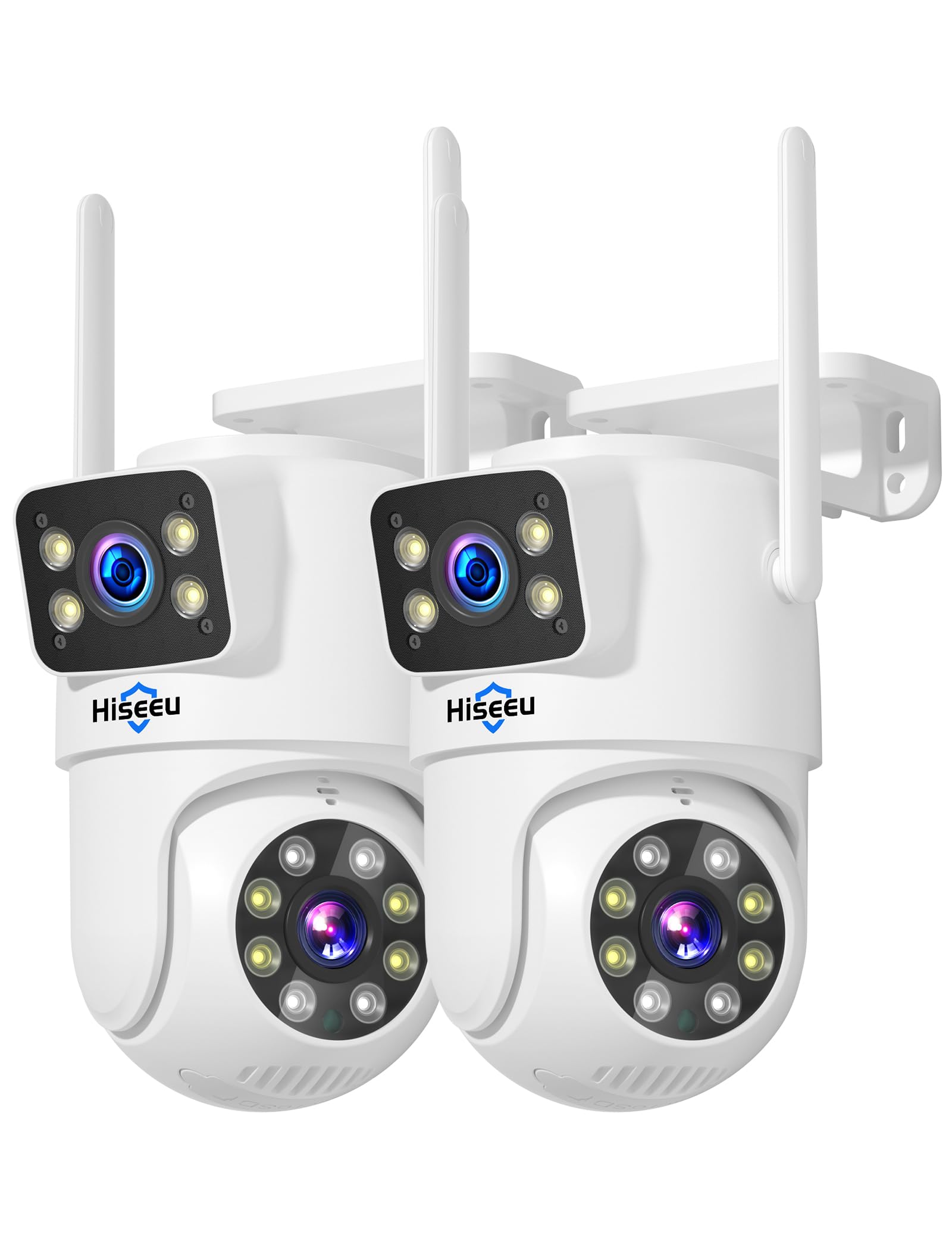Hiseeu Wireless Outdoor Security Cameras with 360° Pan & Tilt