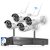 Hiseeu 4PC 5MP Home Security Camera System with NVR